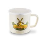Tadar, kubek emaliowany z pokrywą, młyn, 12 cm, 1l