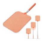 Tadar, łapka na muchy z teleskopową rączką, XXL, pomarańczowa, 18,5-16 cm