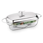 Tadar, Longa, naczynie szklane na podgrzewaczu, prostokątne, 2l