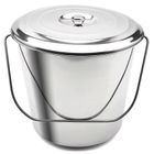 Tadar, wiadro nierdzewne + pokrywa, 15l