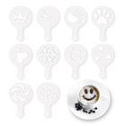 Tadar, zestaw szablonów do dekoracji kawy lub ciasta, 8,5-13 cm, 10 szt.