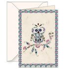 Tassotti, karnet B6 z kopertą, Sowa