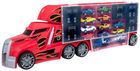 TeamsterZ, ciężarówka transporter na resoraki + 10 autek