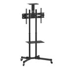Techly, mobilny stojak do TV, 37-70 cali, 50 kg, dwie półki