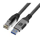 Techly, RJ45, kabel sieciowy, USB-A, 1m