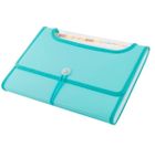 Teczka A4, 12 przegródek, miętowa, 1 szt.