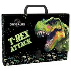 Teczka z rączką, twarda, A4, 5 cm, Dinozaur, 1 szt.
