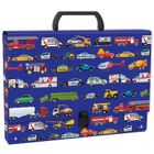 Teczka z rączką, twarda, A4, 5 cm, Pojazdy, 1 szt.