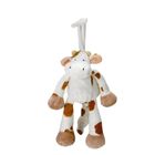 Teddykompaniet, Diinglisar, krówka, maskotka z pozytywką, biała, 25 cm