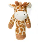 Teddykompaniet, Diinglisar Wild, żyrafa, maskotka z grzechotką, pomarańczowa, 13 cm