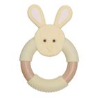 Teddykompaniet, Diinglisar, zajączek, gryzak silikonowy, kremowy, 10,5 cm