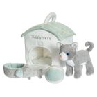 Teddykompaniet, Teddy Cats, pluszowy kotek z transporterem i akcesoriami, 19-21-23 cm