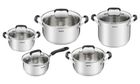 Tefal, Cook & Cool, zestaw garnków, 10 elementów, E493SA74