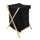 Tendance, kosz na pranie tekstylny, Skandia, zamykany, drewniany stelaż, 90 l