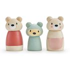 Tender Leaf Toys, Misie, drewniane figurki, 3 szt.