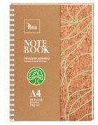 Tetis, kołonotatnik A4, 80 kartek, kratka, korek, 1 szt.