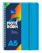 Tetis, kołonotatnik A5, 100 kartek, kratka, niebieska, 1 szt.