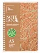 Tetis, kołonotatnik A5, 80 kartek, kratka, korek, 1 szt.