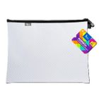 Tetis, koperta z suwakiem metalalowym, B5, biała, 1 szt.