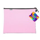 Tetis, koperta z suwakiem metalalowym, B5, różowa, 1 szt.