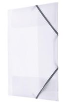 Tetis, teczka A4, gumka narożna, transparentna, 1 szt.