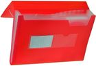 Tetis, teczka harmonijkowa z gumką narożną, A4, czerwona, 1 szt.