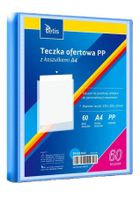 Tetis, teczka ofertowa PP, 60 koszulek, A4, niebieska, 1 szt.