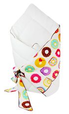 Texpol, Donuts, rożek niemowlęcy bambusowy, 75-75 cm
