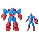 The Avengers, Mech Strike, kapitan Ameryka, figurka z pancerzem, 15 cm