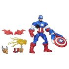 The Avengers, Super Hero Mashers, Captain America, figurka z bronią