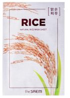 The Saem, Natural Mask Sheet, Rice, maska na tkaninie