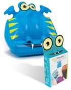 Thinking Gifts, BookMonster, Air Darlie the dragon, dmuchana podstawka pod książkę lub tablet, niebieska