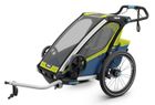 Thule, Chariot Sport 1, przyczepka rowerowa dla dziecka, zielono-niebieska