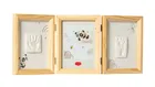 Tiny Love Creations, potrójna ramka na zdjęcie i odcisk, drewniana