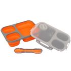 Tiross, lunchbox silikonowy, 3-komorowy