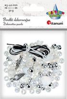 Titanum, Craft-fun Series, perełki dekoracyjne, zestaw do zrobienia biżuterii, tonacja biała