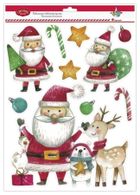 Titanum, dekoracje elektrostatyczne, mikołaje, 10 szt.