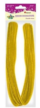 Titanum, druciki dekoracyjne, 0,6-50 cm, żółte, 15 szt.