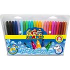 Titanum, flamastry okrągłe, łatwo spieralne, 24 kolory