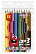 Titanum, kredki ołówkowe trójkątne, 18 kolorów