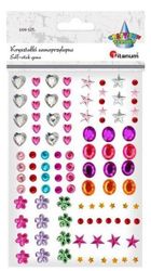 Titanum, kryształki samoprzylepne, mix wzory i kolory, 100 szt.