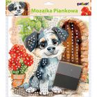 Titanum, mozaika piankowa, siedzący pies, 25-25 cm