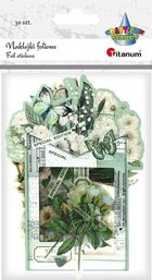 Titanum, naklejki foliowe, kwiaty, białe