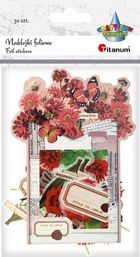 Titanum, naklejki foliowe, kwiaty, czerwone