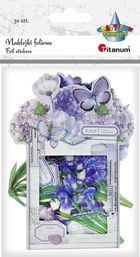 Titanum, naklejki foliowe, kwiaty, fioletowe