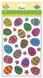 Titanum, naklejki papier w folii 3D, pisanki, kwiatki