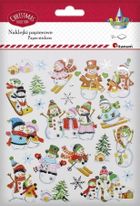 Titanum, naklejki papierowe, bałwanki, 2 arkusze