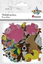 Titanum, naklejki piankowe, zwierzęta wiejskie, 22 szt.