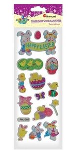 Titanum, naklejki wypukłe, Happy Easter