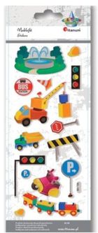 Titanum, naklejki wypukłe, miękkie, pojazdy budowlane